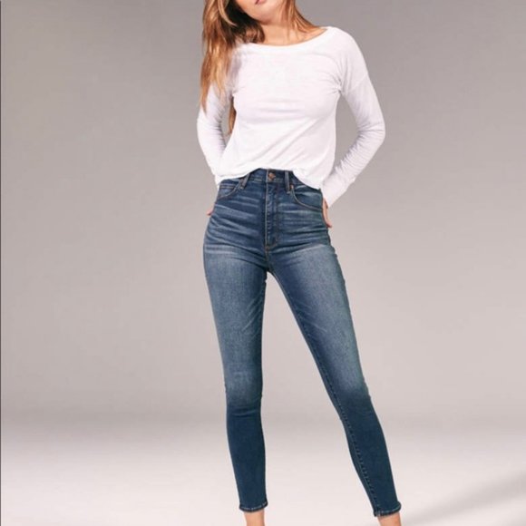 Abercrombie & Fitch Denim - Abercrombie & Fitch Erin Stretch Blue Wash Jeans